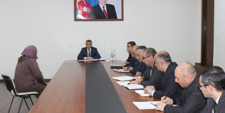 Rayon İcra Hakimiyyəti başçısının səlahiyyətlərini icra edən Natiq Nağıyev növbəti vətəndaş qəbulu keçirib